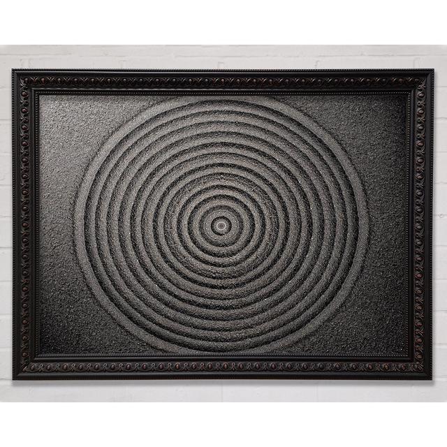 Perfect Circular Sand Formation Zen Framed Print Bright Star Size: 84.1cm H x 118.9cm W on Productcaster.