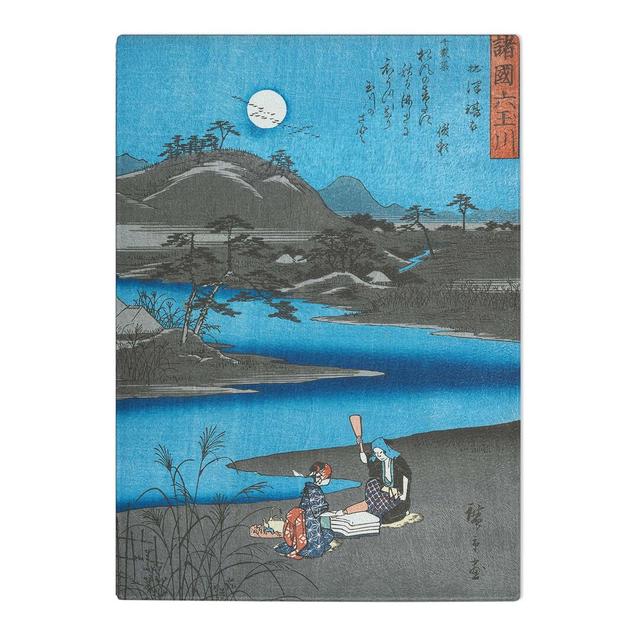 Tempered Glass River View Vol.1 by Utagawa Hiroshige Chopping Board East Urban Home Size: 28.5 cm x 39 cm on Productcaster.