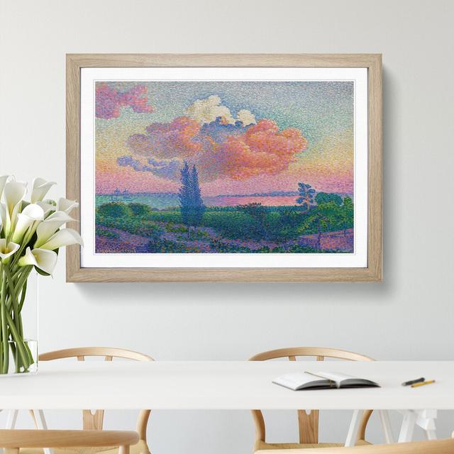 The Rose Cloud by Henri-Edmond Cross - Picture Frame Painting East Urban Home Frame Option: Oak Framed, Size: 36cm H x 48cm W x 2cm D on Productcaster.