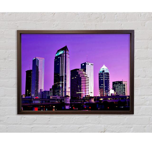 Detroit Skyline - Print Bright Star Size: 84.1cm H x 118.9cm W on Productcaster.