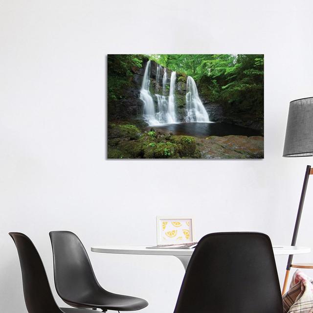 Ess-Na-Crub Waterfall, Glenariff Forest Park, County Antrim, Northern Ireland by Gareth McCormack - Wrapped Canvas Print Alpen Home Size: 66.04cm H x on Productcaster.