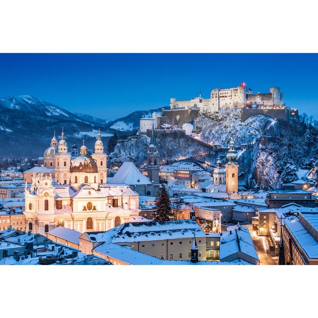 Historic City of Salzburg by Bluejayphoto - Wrapped Canvas Photograph 17 Stories Size: 20cm H x 30cm W on Productcaster.