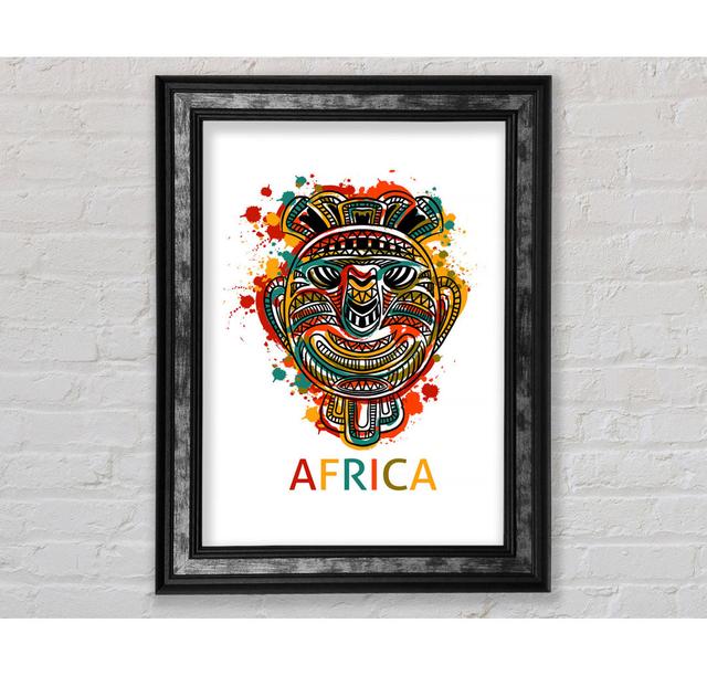 African Mask - Single Picture Frame Art Prints Bright Star Size: 84.1cm H x 59.7cm W x 8cm D on Productcaster.