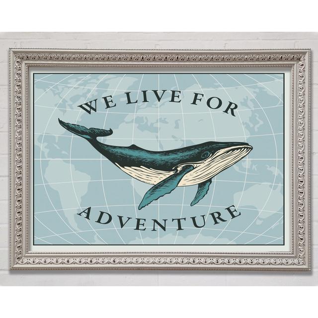 We Live For Adventure - Single Picture Frame Art Prints Bright Star Size: 42cm H x 59.7cm W x 3cm D on Productcaster.