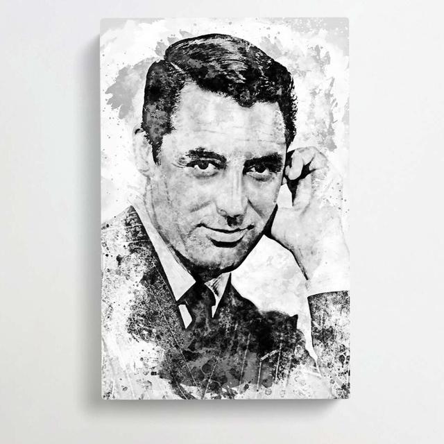 Cary Grant in Abstract - Wrapped Canvas Painting Print East Urban Home Size: 91cm H x 60cm W x 3cm D on Productcaster.