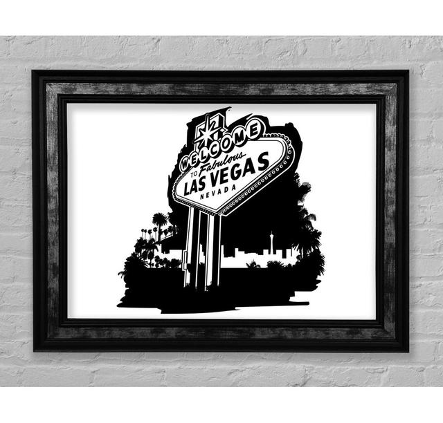 Welcome To Fabulous Las Vegas - Single Picture Frame Art Prints Bright Star Size: 84.1cm H x 142.2cm W x 8cm D on Productcaster.