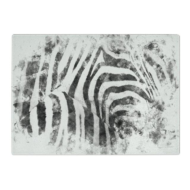 Tempered Glass Stripes of the Zebras Chopping Board East Urban Home Size: 20 cm x 28.5 cm on Productcaster.