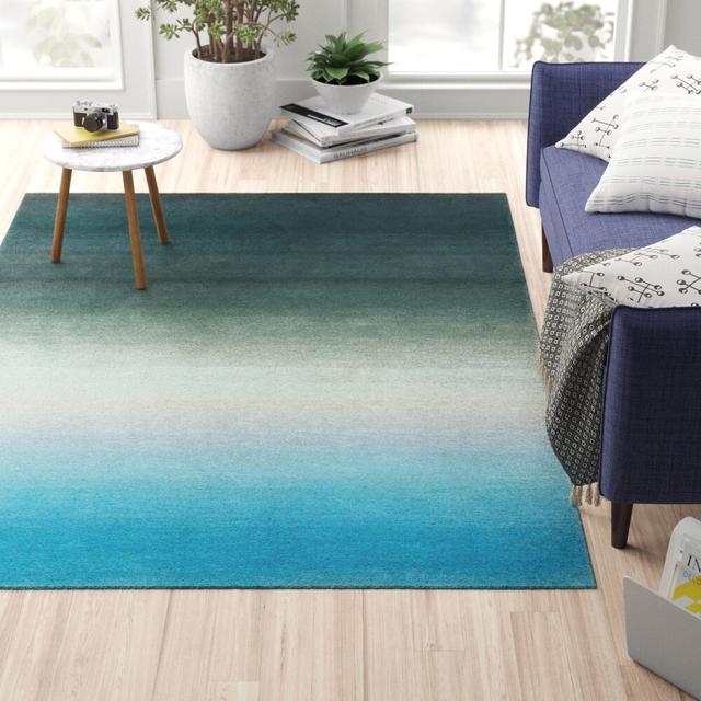 Chaffins Hand Tufted Blue Rug Bay Isle Home Rug Size: Rectangle 120 x 170cm on Productcaster.