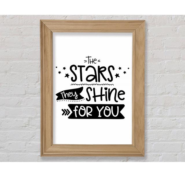 The Stars They Shine For You - Print Bright Star Size: 84.1cm H x 59.7cm W on Productcaster.