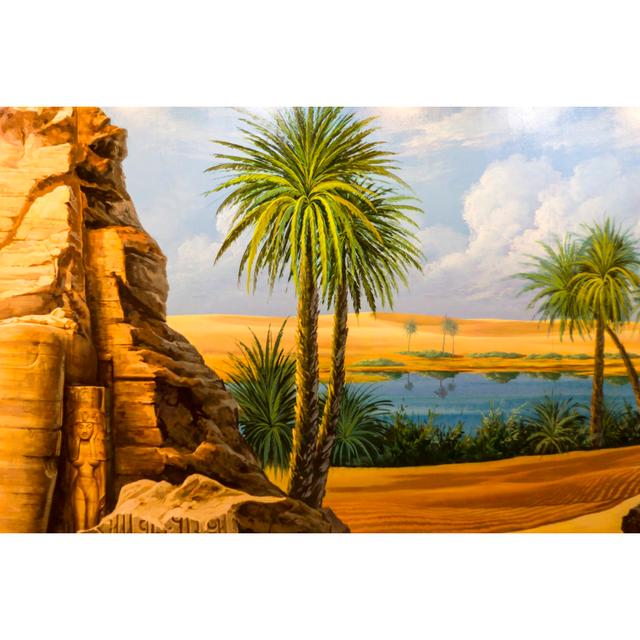 Ramah Oasis In The Desert by Picturist - Wrapped Canvas Print Natur Pur Size: 51cm H x 76cm W x 3.8cm D on Productcaster.