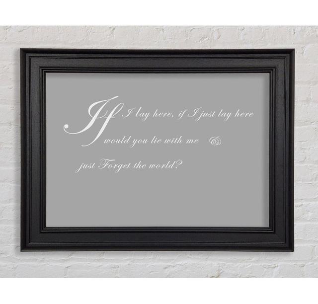 Single Picture Frame Art Prints Happy Larry Size: 42cm H x 59.7cm W, Colour: Grey White on Productcaster.