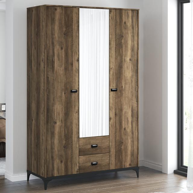 Linus 3 Door Manufactured Wood Wardrobe LINUS on Productcaster.