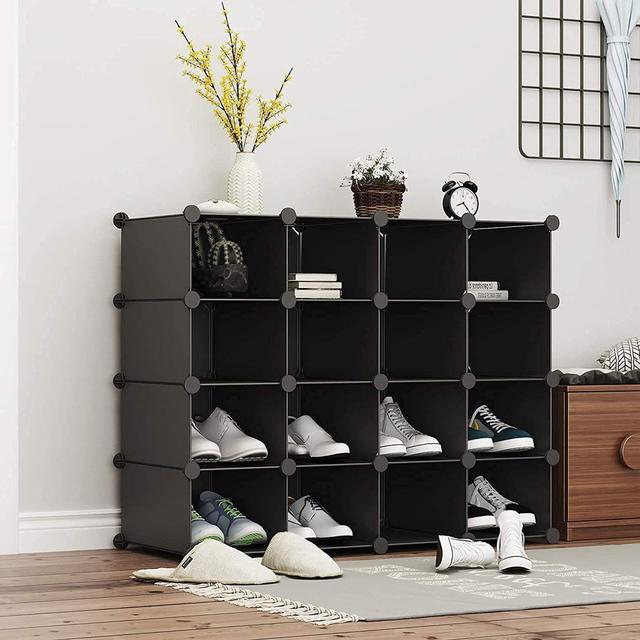 16 Pair Stackable Shoe Storage Box Rebrilliant on Productcaster.