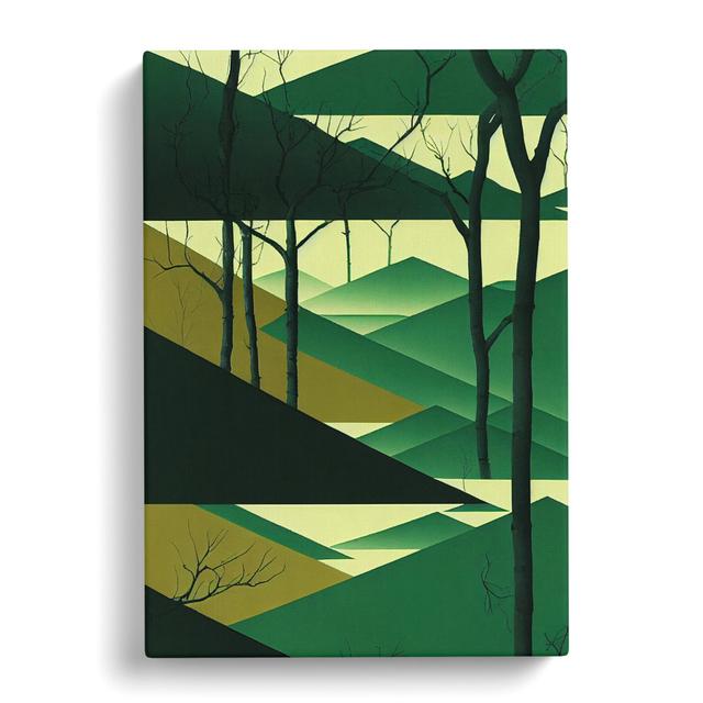 Forest Japanese - Wrapped Canvas Graphic Art Alpen Home Size: 50cm H x 35cm W x 3cm D on Productcaster.