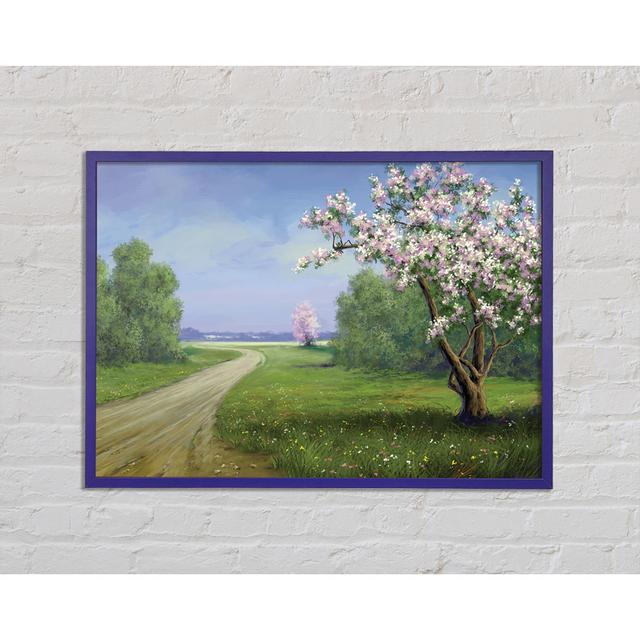 The Road Through The Blossom - Single Picture Frame Art Prints Ophelia & Co. Size: 21cm H x 29.7cm W x 2cm D on Productcaster.