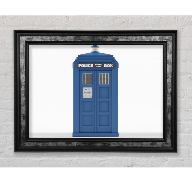 The Blue Police Box - Single Picture Frame Art Prints Bright Star Size: 29.7cm H x 42cm W x 8cm D on Productcaster.