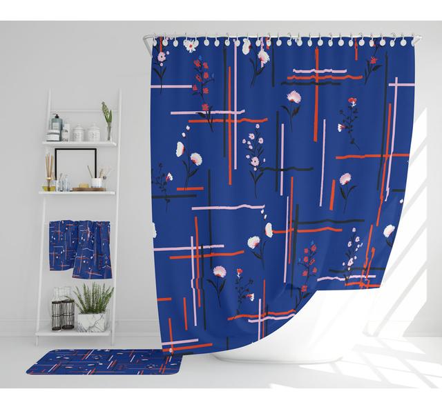 Nasire Polyester Shower Curtain Set (Set of 3) East Urban Home on Productcaster.