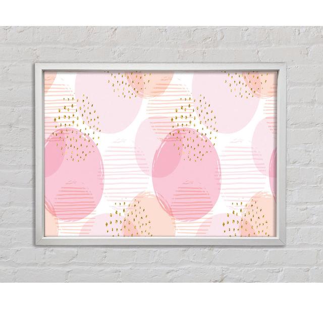 Peach Circles And Dots - Print Bright Star Size: 59.7cm H x 84.1cm W x 3.3cm D on Productcaster.