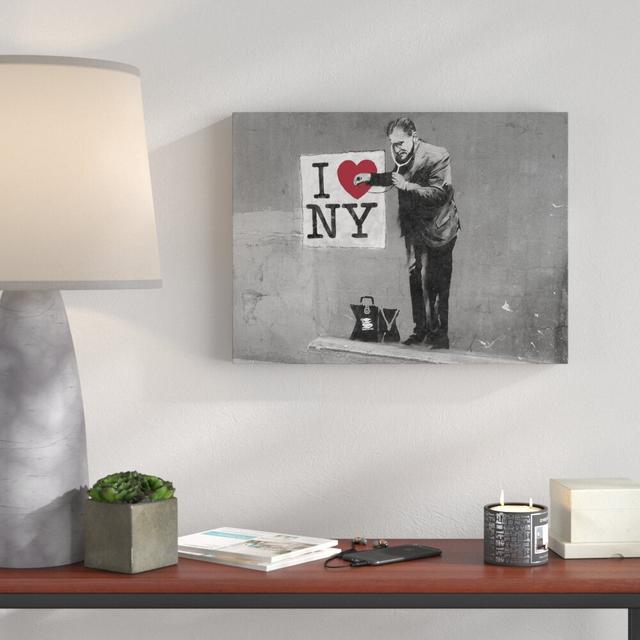 I Love NY Doctor II by Banksy - Wrapped Canvas Painting East Urban Home Size: 30 cm H x 41 cm W x 3 cm D on Productcaster.