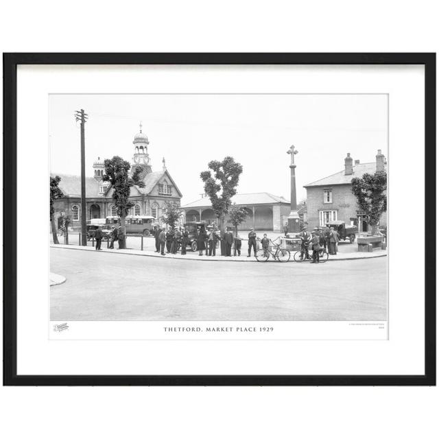 Thetford, Market Place 1929 by Francis Frith - Single Picture Frame Print The Francis Frith Collection Size: 28cm H x 36cm W x 2.3cm D on Productcaster.