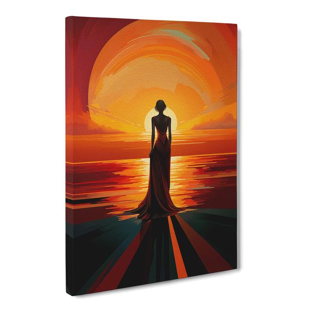 Sunset No.3 - Print Marlow Home Co. Size: 60cm H x 40cm W x 3cm D on Productcaster.