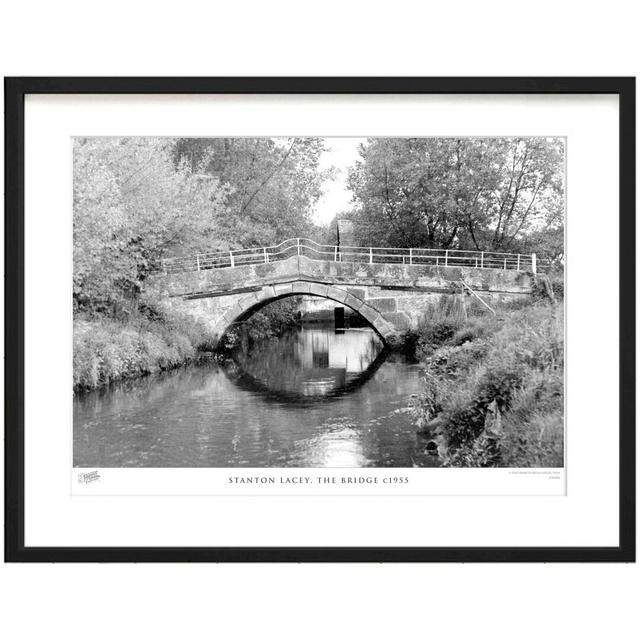 'Stanton Lacey, the Bridge C1955' - Picture Frame Photograph Print on Paper The Francis Frith Collection Size: 40cm H x 50cm W x 2.3cm D on Productcaster.