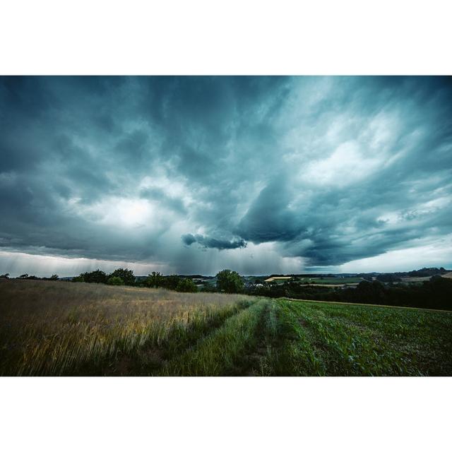 Wolkenlandschaft über einer Wiese 17 Stories Größe: 80 cm H x 120 cm B on Productcaster.