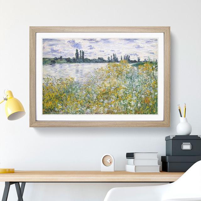 Ile Aux Fleurs near Vetheuil by Claude Monet - Picture Frame Painting East Urban Home Frame Option: Oak Framed, Size: 36cm H x 48cm W x 2cm D on Productcaster.