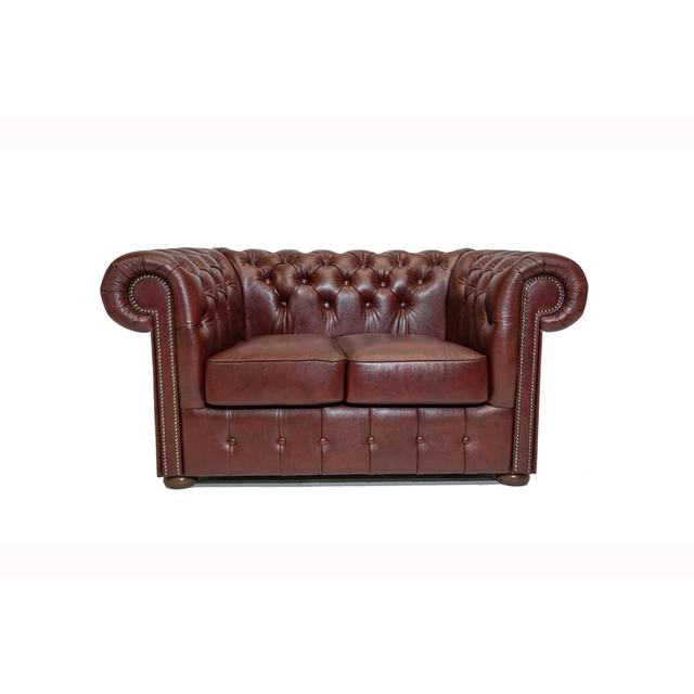 Zweiersofa Chesterfield House of Chesterfield Polsterfarbe: Rot on Productcaster.