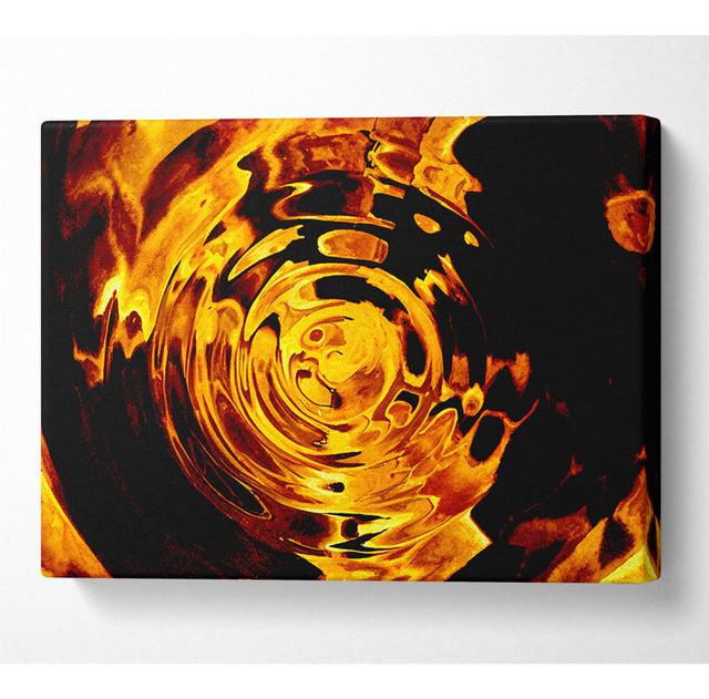 Gekräuselte Flamme - Kunstdrucke auf Leinwand - Wrapped Canvas ModernMoments Größe: 101,6 cm H x 142,2 cm B x 10 cm T on Productcaster.