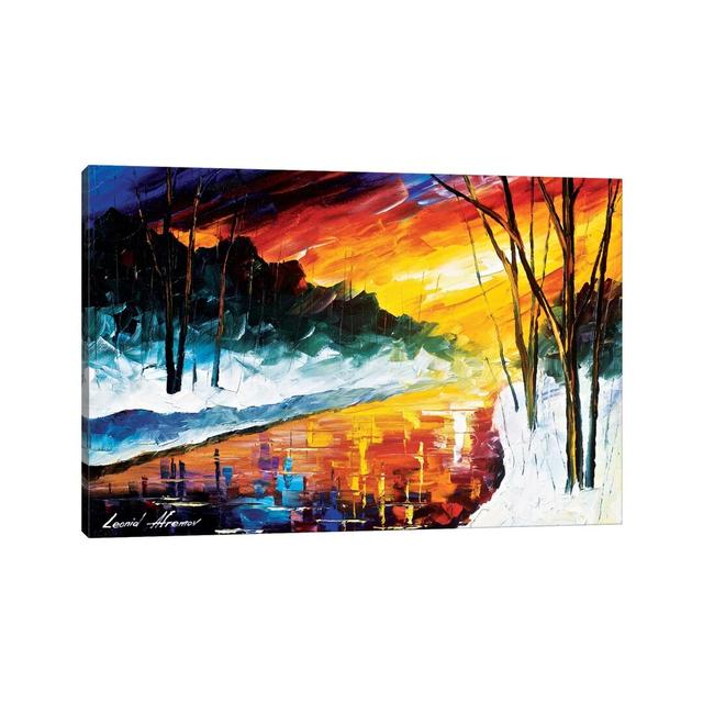 Winter Emotion by Leonid Afremov - Painting on Canvas 17 Stories Format: Wrapped Canvas, Size: 66.04cm H x 101.6cm W x 1.91cm D on Productcaster.