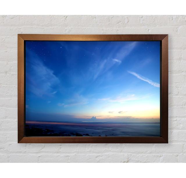 Amazing Sky Framed Print House of Hampton Size: 84.1cm H x 118.9cm W x 3.4cm D on Productcaster.