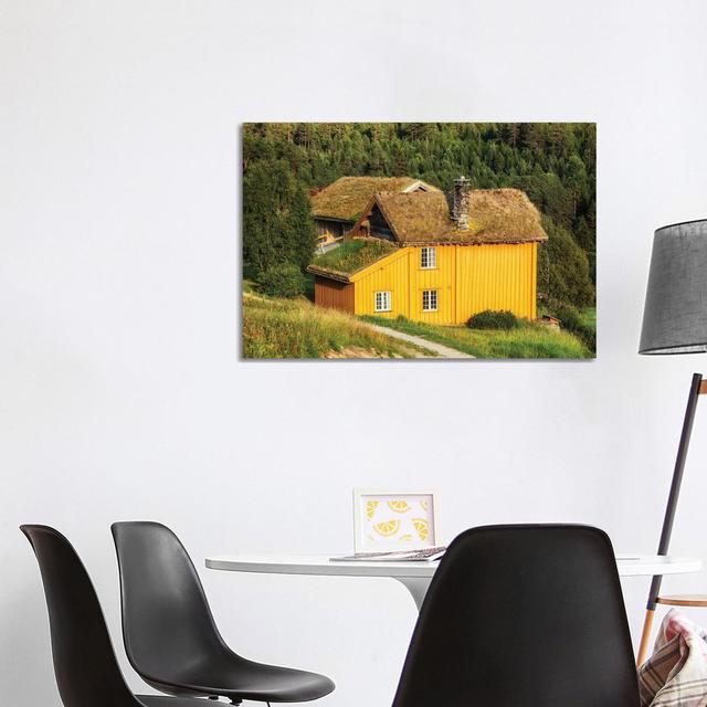 Norwegian House by Mikolaj Gospodarek - Wrapped Canvas Photograph Brambly Cottage Size: 66.04cm H x 101.6cm W x 3.81cm D on Productcaster.