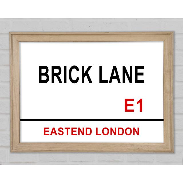 Brick Lane Signs Framed Print Happy Larry Size: 21cm H x 29.7cm W x 1.5cm D on Productcaster.