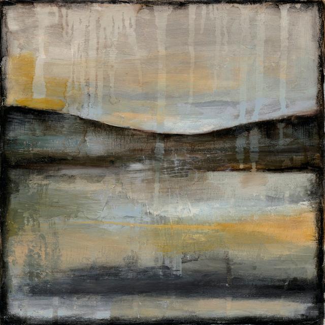 Misty Horizon II by Jennifer Goldberger - Wrapped Canvas Painting Metro Lane Size: 91cm H x 91cm W on Productcaster.