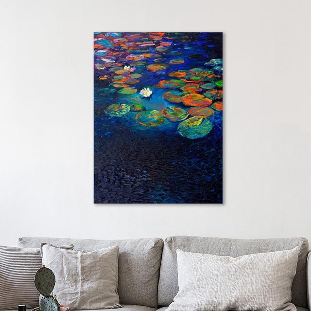 Nymphaea Lotus by Iris Scott - Wrapped Canvas Painting East Urban Home Size: 81 cm H x 61 cm W on Productcaster.