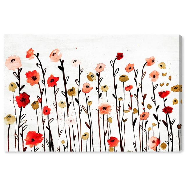 'Beautiful Growth Poppy Red' - Wrapped Canvas Graphic Art Print Oliver Gal Size: 114.3 cm H x 76.2 cm W on Productcaster.