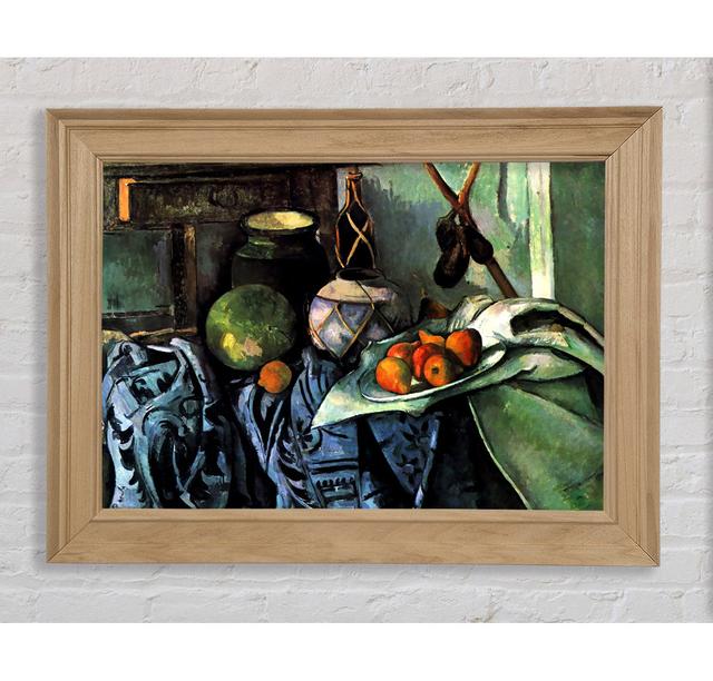 Cezanne Still Life With Eggplant - Single Picture Frame Art Prints Bright Star Size: 42cm H x 59.7cm W x 8cm D on Productcaster.