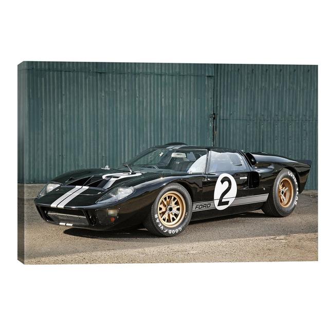 Ford Gt40 Le Mans Race Car, 1966 - Photograph Print on Canvas East Urban Home Size: 66.04cm H x 101.6cm W x 1.91cm D, Frame Option: No Frame on Productcaster.