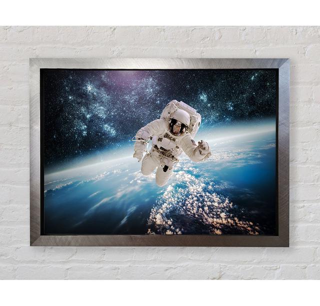 Astronaut In Space - Single Picture Frame Art Prints Bright Star Size: 42cm H x 59.7cm W x 3.4cm D on Productcaster.