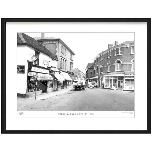 'Rugeley, Brook Street 1960' - Picture Frame Photograph Print on Paper The Francis Frith Collection Size: 28cm H x 36cm W x 2.3cm D on Productcaster.