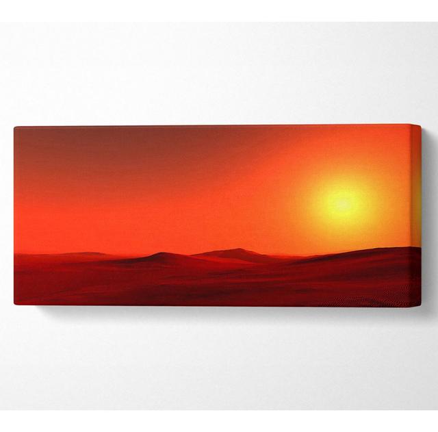 Sahara - Wrapped Canvas Panoramic Art Prints Gracie Oaks Size: 40.6cm H x 101.6cm W x 10cm D on Productcaster.