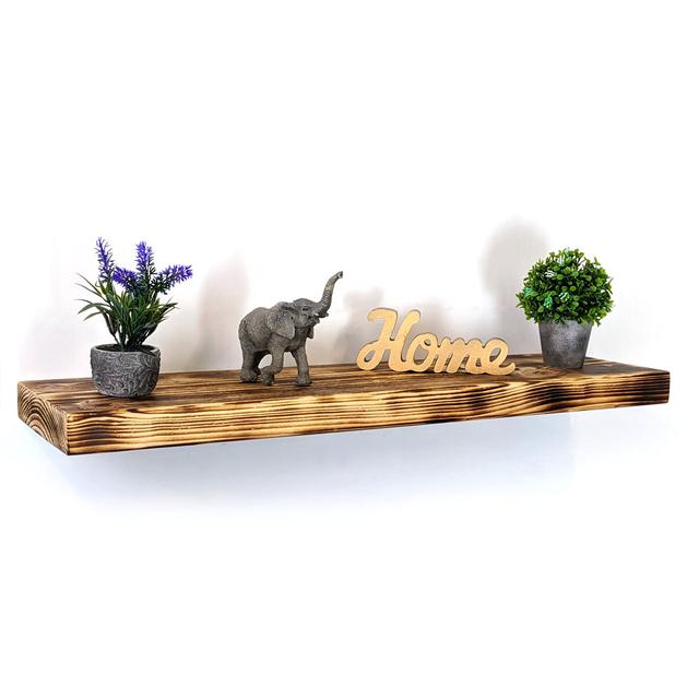 Remove Oak Floating Shelf with Reclaimed Wood Moderix Size: 4.5cm H x 160cm W x 14cm D on Productcaster.