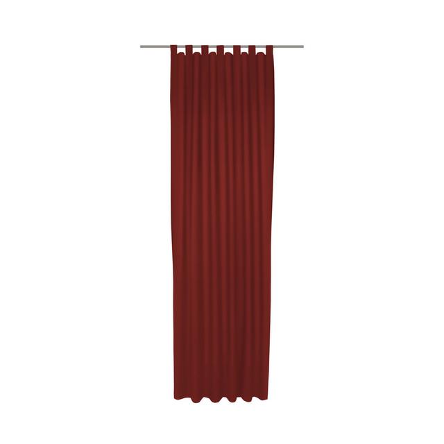 Polyester Blackout Tab Top Curtain Panel Wirth Curtain Colour: Red, Panel Size: 142cm Width x 365cm Drop on Productcaster.