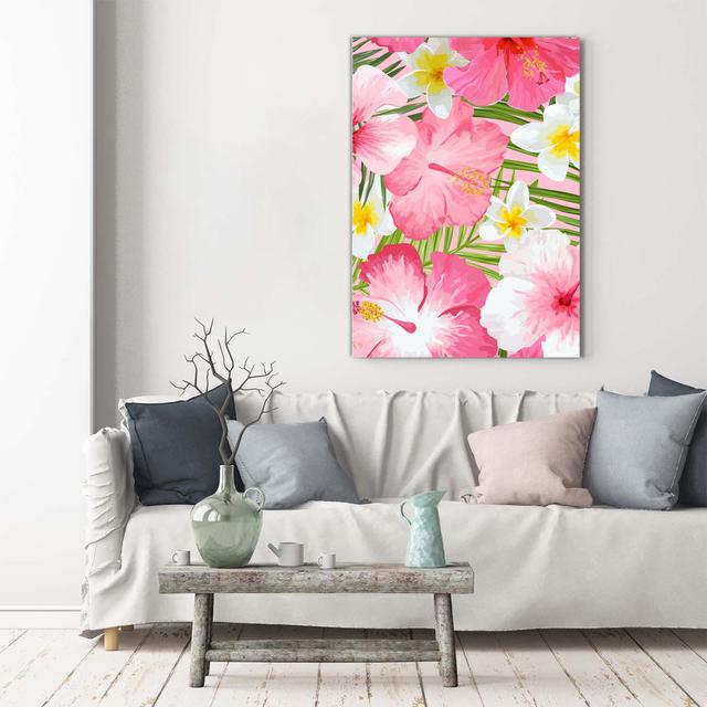 Tropical Flowers - Wrapped Canvas Art Prints Bay Isle Home on Productcaster.