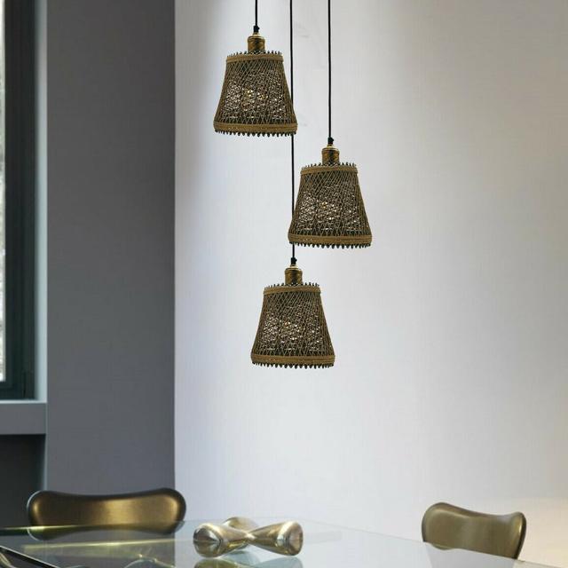 Adina 3 - Light Brown Cluster Pendant 17 Stories on Productcaster.