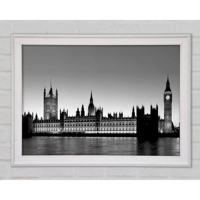 London Houses Of Parliament B N W Framed Print Bright Star Size: 59.7cm H x 84.1cm W x 1.5cm D on Productcaster.