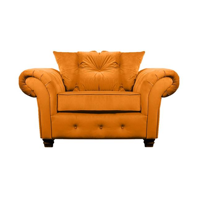 Lila 2 Seater Chesterfield Sofa Mercer41 Upholstery Colour: Burnt Orange on Productcaster.