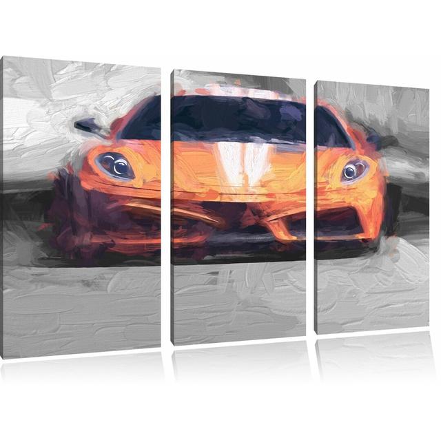 3-tlg. Leinwandbilder-Set Eleganter Lamborghini , Kunstdruck Pixxprint on Productcaster.