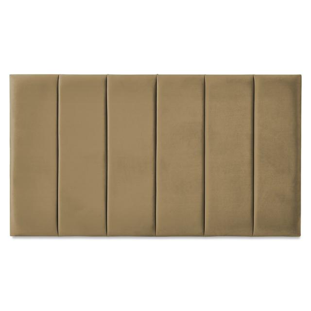 Franciene Upholstered Headboard 17 Stories Size: Kingsize (5'), Colour: Mink on Productcaster.